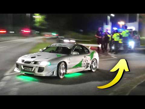 Police Deploy a SPEED CAMERA at Exit of Modified Car Meet!