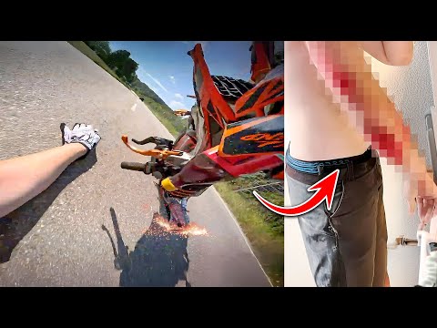 DRUNK DRIVER HITS BIKER | EPIC & CRAZY MOTORCYCLE MOMENTS 2024 - BEST OF WEEK - #70