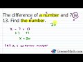 Translating Phrases into Algebraic Expressions and Equations