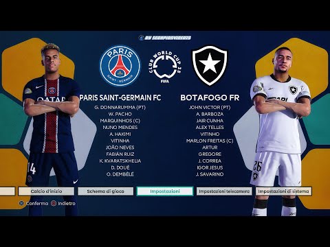 Paris Saint Germain vs Botafogo • FIFA Club World Cup 2025 • Gruppo B, Round 2 • PES 2021