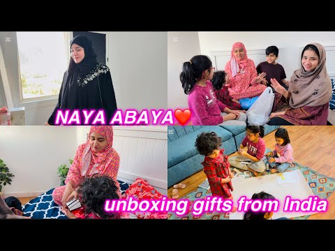 Unboxning beautiful gifts from India || New abaya || Salma Yaseen vlogs