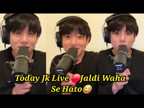 Today Jk Live🔴Wait For End😂Army's Funny Comments😂#bts #darkbtsvenom🔥