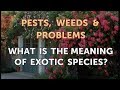 Impact of Exotic Species