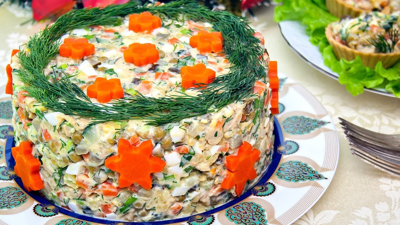 САЛАТ ОЛИВЬЕ С КУРИЦЕЙ
