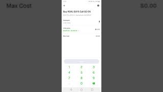 Exzl Trading, 1/26/21, Roku Trade