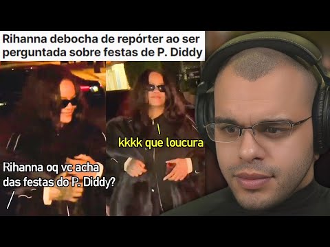 RIHANNA DEBOCHA DE REPÓRTER AO SER PERGUNTADA SOBRE FESTAS DE P. DIDDY