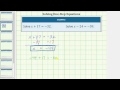 Solving Linear Equations and Operations