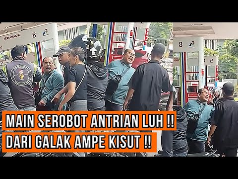 JANGAN NYOLOT LUH !! Gak mau antri bensin di gass keun sama ojol