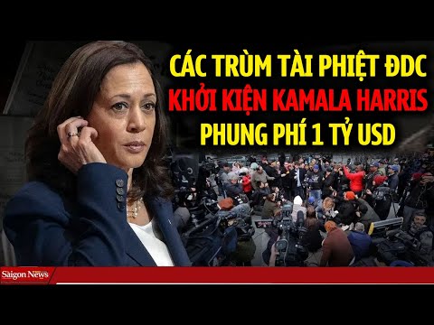 Lật tẩy Kamala Harris phung phí 1tỷ USD TIỀN TƯƠI bị các nhà Tài trợ thuê luật sư khởi kiện điều tra