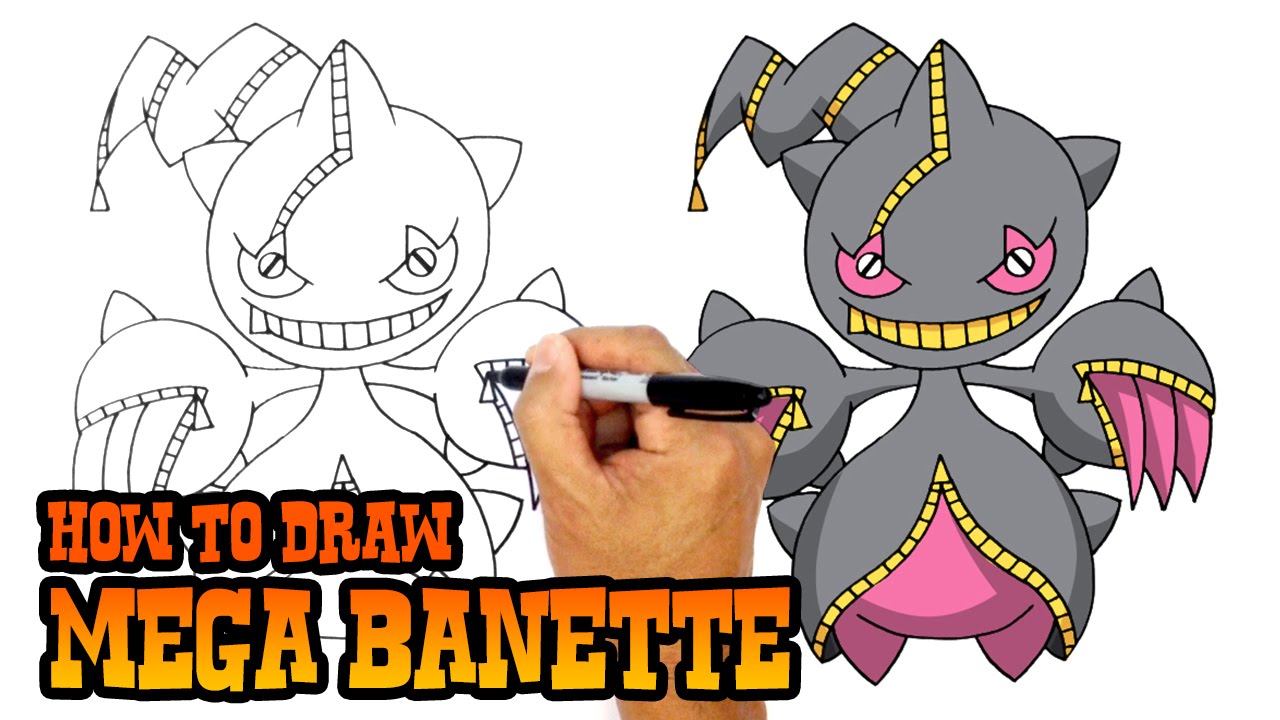 How to Draw Pokemon - Mega Banette