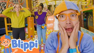 Head, Shoulders, Knees & Toes!✌️ | Blippi Songs 🎶| Educational Songs For Kids