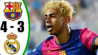 Realmadrid vs Barcelona 3-4 | All Highlights & Goals, Laliga