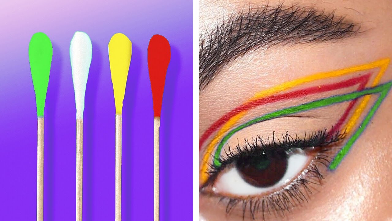 Unusual Ways to Apply Makeup || Makeup Tutorials And Beauty Hacks