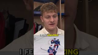 Adam Sykora on reaching the NHL 👀 #NYR #nyrangers #newyorkrangers #shorts