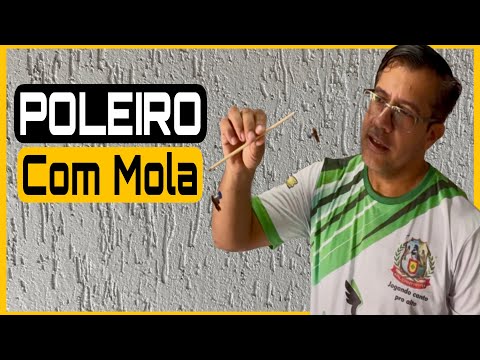 POLEIRO COM MOLA MALHA FINA  COLEIRO PAPA-CAPIM