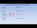 Monomial Operations and Distributions
