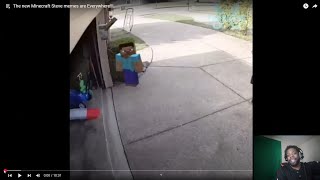 Mine Craft Steve edits slips and fall Edition