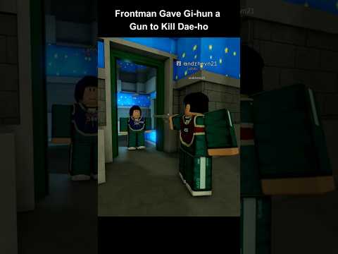 Frontman Gave Gi-hun a Gun to Kill Dae-ho #roblox #inkgame #shorts #squidgame