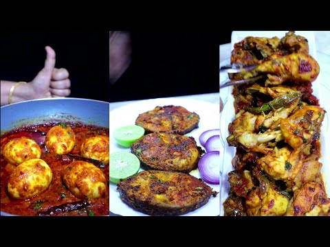 Nizami Egg Korma & Masala Fish Fry Asmr Cooking | #cooking #eggkorma #masalafishcurry