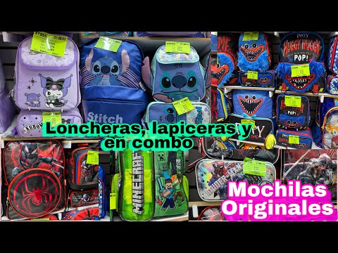 Mochilas Originales Personajes, lapiceras, loncheras Centro CDMX 🤩