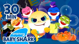 [👻TOP 3] Spooky Monsters in Town! | +Compilation | Baby Shark Halloween | Baby Shark Official