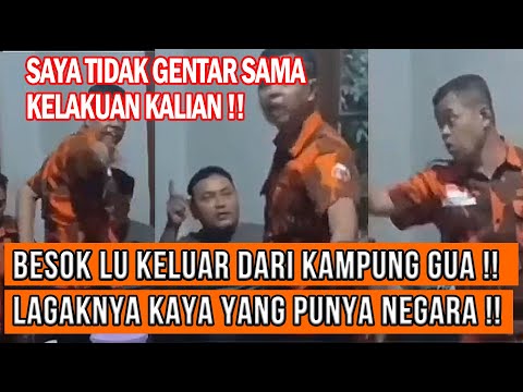 OKNUM SOK JAGOAN !! Oknum Kepala Desa Merangkap Ormas Mengusir Warga Yang Laporkan Pungli