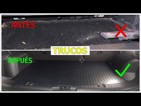 Alfombrilla de goma para el maletero | trucos de limpieza coche / carro / auto / motor