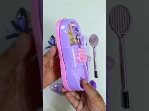 Satisfying With Unboxing And Review Pencil Box Slipper And Iron Shape Sharpner Stationary Item
