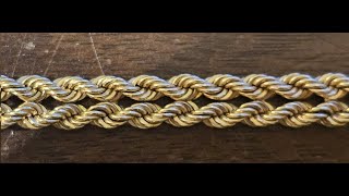 Rope Chain (Fixed and immovable) making in MatrixGold/Rhino3D/Matrix
