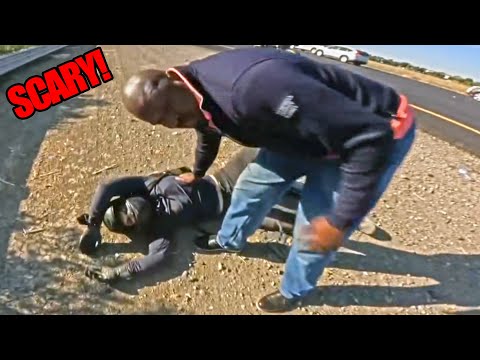 BIKER GOES DOWN HARD - Crazy Motorcycle Moments - Ep. 589