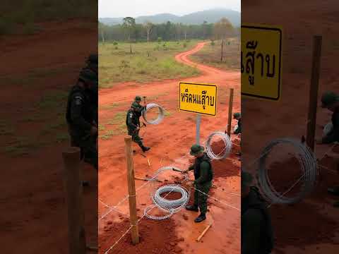 แม้แดดจะร้อน แม้ดินจะแข็ง...แต่หัวใจของทหารไทยแข็งแกร่งกว่า #shots  💪🇹🇭”#ทหารไทย #ชายแดนไทยกัมพูชา