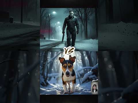 Michael Myers vs 10 Brave Dogs – Chow Chow, Black Poodle, Pug and More!
