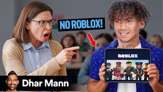 Mean Teacher BANS ROBLOX From School Ft. Foltyn | Dhar Mann Studios