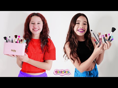 💄 Valentina e Nikole querem a mesma MAQUIAGEM para crianças!!