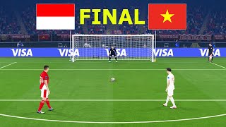 INDONESIA vs VIETNAM - PENALTIES - FINAL  | FIFA World Cup 2026 USA | All Goals | PES Gameplay