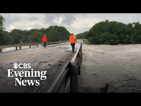 YouTube video thumbnail: New Flooding Threat in Texas Areas Recovering From July 4 Floods