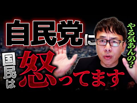 自民党に国民は怒ってます！減税の妨害ばかりでやる気あるの？