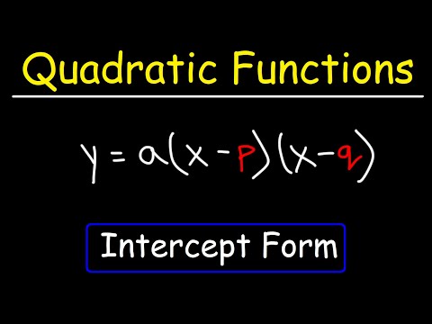 How to Graph Quadratic Functions in Intercept Form