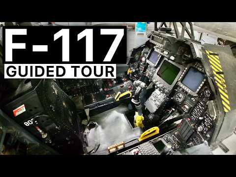 Guided tour around a Lockheed F-117 Nighthawk!