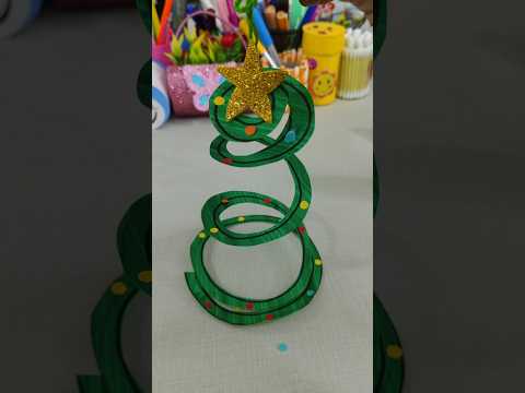 amazing Christmas tree 🎄 paper craft idea for kids|Easiest paper craft #shortfeed#kidscraft#handmade