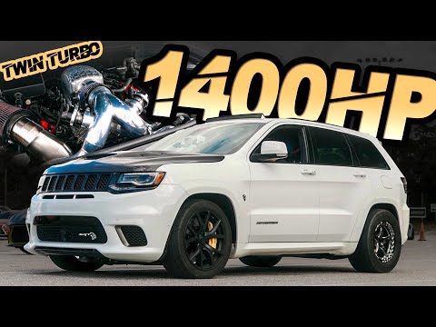 1400HP Jeep Trackhawk - The World's FIRST TWIN TURBO TRACKHAWK! ("Big Hawk" Breaks the MPH Record)