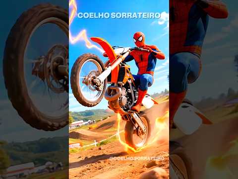 Homem-Aranha VIRA o MELHOR piloto de MOTOCROSS de todos!! #marvel  #shorts  #spiderman  #supergirl