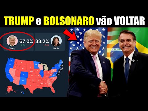 🚨TRUMP já GANHOU nos EUA 🚨 No BRASIL o BOLSONARO pode VOLTAR