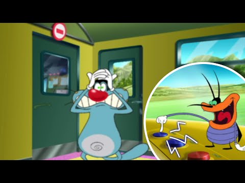 रेल यात्रा Oggy and the Cockroaches हिंदी Hindi Cartoons for Kids