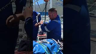 Our new Yanmar is bigger than the old one so getting it in place isn’t so simple! #sailing #yacht