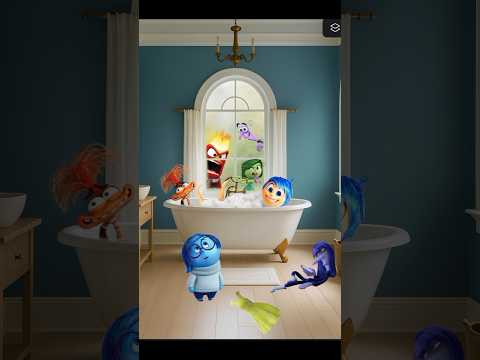 When Joy Takes a Bath… But Everyone Shows Up 😳🛁😂 | #insideout2 #joy #anger