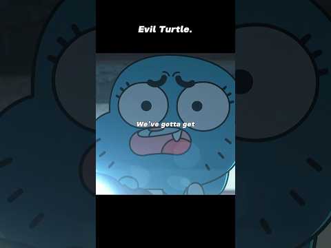 Evil Turtle.😱#gumball #shorts