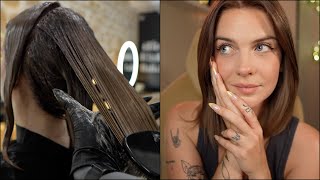 ASMR | transformation chez le coiffeur ✨ (je deviens brune) 100% relaxation 