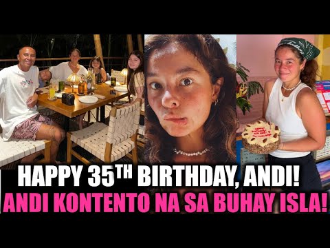 Anak ni Andi Eigenmann na si Eli present talaga sa 35th Birthday ng kanyang Ina. Andi may mensahe!