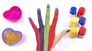 Learn Colors Names with Hand Painting for Kids + More Clay Videos
